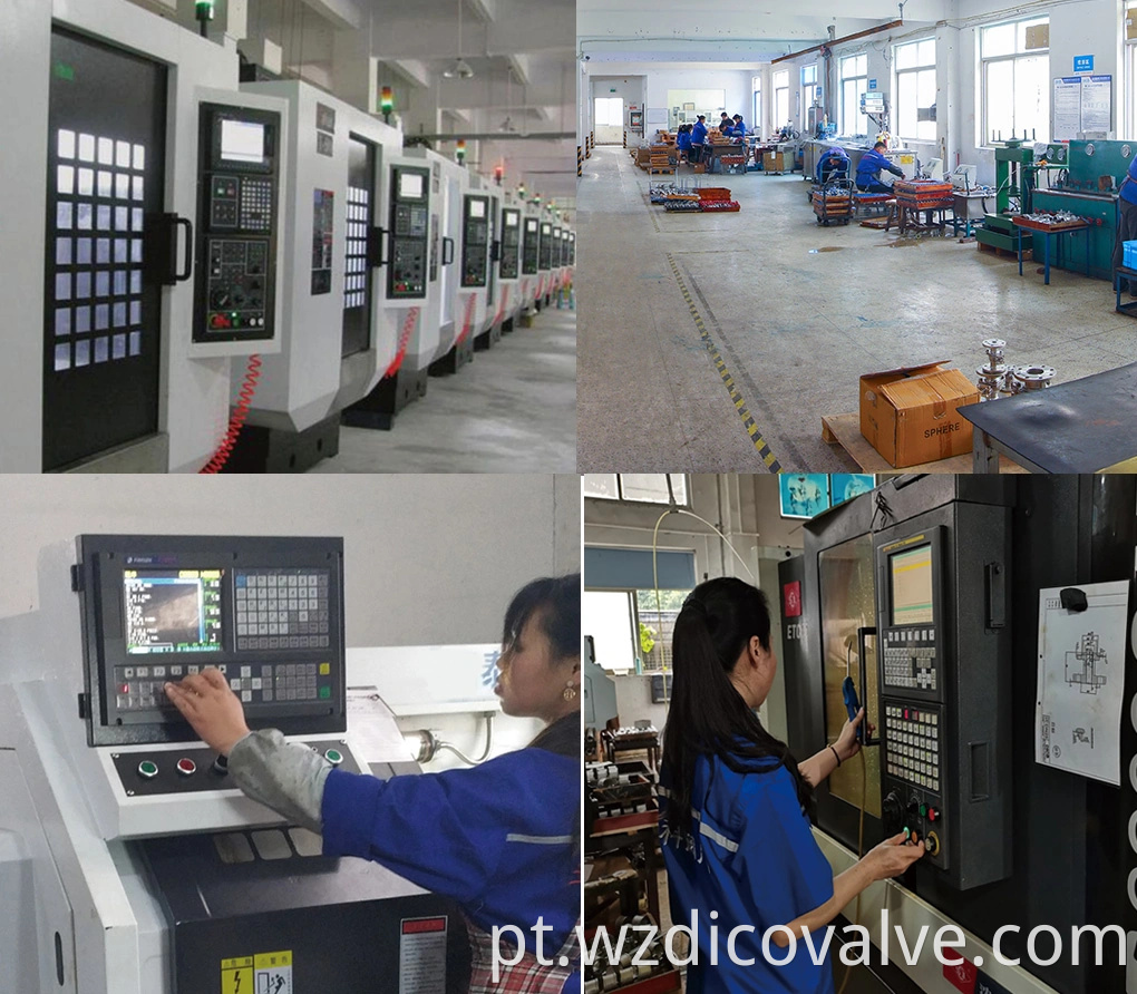 Wenzhou China aço inoxidável Pneumático/Atuador elétrico Controle válvula de esfera Industrial 2pc